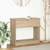 vidaXL Console Table with Drawers Sonoma Oak 85.5x38.5x74.5 cm