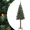 vidaXL Slim Christmas Tree with 300 LEDs Green and White 180 cm