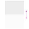 vidaXL Roller Blind Blackout White 110x130 cm Fabric Width 105.7 cm Polyester