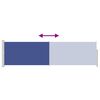 vidaXL Patio Retractable Side Awning 140x500 cm Blue