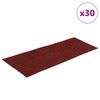 vidaXL Stair Mats Self-adhesive 30 pcs 60x25 cm Bordeaux Red Rectangular