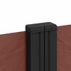 vidaXL Retractable Side Awning Brown 120x600 cm