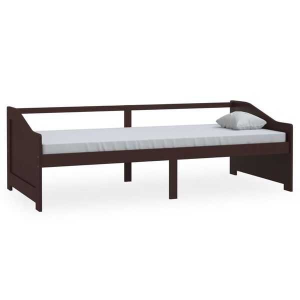 vidaXL 3-Seater Day Bed without Mattress Dark Brown 90x200cm