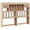 vidaXL Bookcase Bed without Mattress 150x200 cm King Solid Wood Pine