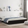 vidaXL Bed Frame with Drawers without Mattress Black 160x200 cm