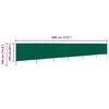 vidaXL 6-panel Wind Screen Fabric 800x160 cm Green