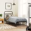 vidaXL Metal Headboard Black 75 cm