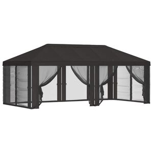vidaXL Gazebo Cover with Sidewalls Anthracite 600.5 x 300.5 cm