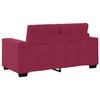 vidaXL Sofa 2 pcs Wine Red 221 x 80 x 80 cm Fabric
