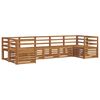 vidaXL Sectional Sofa Set 7 pcs Natural