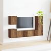 vidaXL TV Cabinet Set Wall-mounted 4 pcs Old Wood Engineered Wood