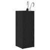 vidaXL Umbrella Stand Black Oak 25 x 24.5 x 64 cm Engineered Wood