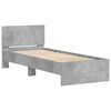 vidaXL Bed Frame without Mattress with LED Lights Concrete Grey 90x190 cm Single