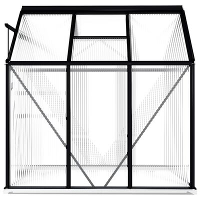 vidaXL Greenhouse with Base Frame Anthracite Aluminium 3.61 m²