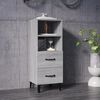 vidaXL Sideboard Grey Sonoma 34.5x34x90 cm Engineered Wood