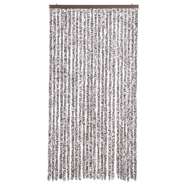 vidaXL Fly Curtain Brown and Beige 100x230 cm Chenille