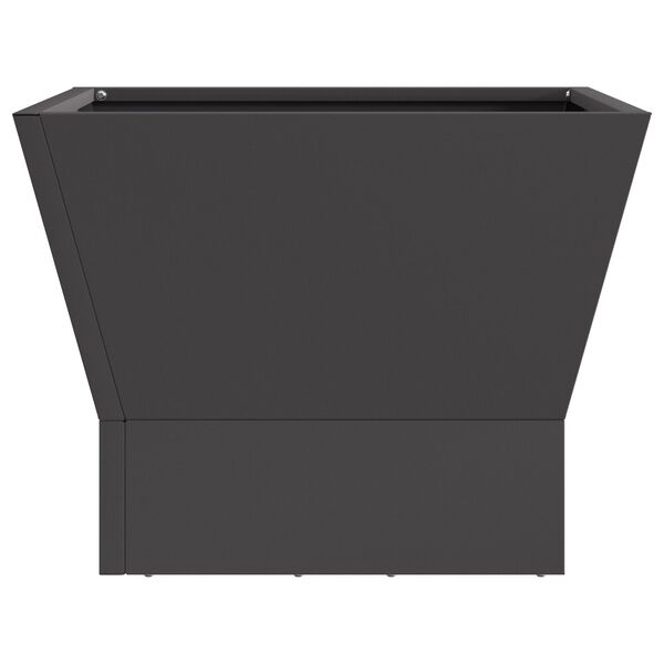 vidaXL Fire Pit Black 40 x 40 x 35 cm Steel