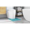 vidaXL Anti-slip Bath Mat with Toilet Cut Turquoise 50 x 50 cm PP