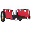 vidaXL Bike Trailer Red Oxford Fabric and Iron