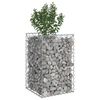 vidaXL Gabion Raised Bed Silver 50 x 50 x 80 cm Galvanised Steel