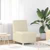 vidaXL Modular Sofa Unit Armless Cream 55 x 74 x 82 cm Faux Leather