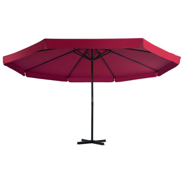 vidaXL Garden Parasol with Portable Base Red