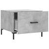 vidaXL Coffee Table Concrete Grey 50x50x40 cm Engineered Wood