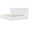 vidaXL Bed Frame with Drawer White 180 x 200 cm Engineer Wood