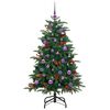 vidaXL Artificial Christmas Tree with 150 LEDs with Stand Green 150 cm
