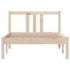 vidaXL Bed Frame without Mattress Solid Wood 90x190 cm Single Single