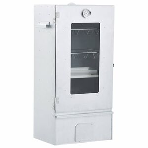 vidaXL BBQ Oven Smoker with 1kg Wood Chips 44.5x29x83 cm