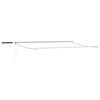 vidaXL Electric Retractable Awning Frame White 4 x 2 m Aluminium