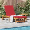 vidaXL Sun Lounger Reclining Brown 63 x 199 x 85cm Solid Acacia wood