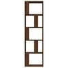 vidaXL Book Cabinet Brown Oak 45x24x160 cm Engineered Wood