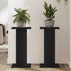 vidaXL Plant Stand 2 pcs Black Oak 30 x 30 x 60 cm Engineered wood