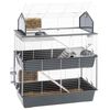 Ferplast Rabbit Cage "Barn 100 Double" 95x57x121 cm Grey