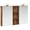 vidaXL Bathroom Cabinet Set 3 pcs 80 x 10.5 x 50 cm Engineered wood