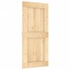 vidaXL Sliding Door with Hardware Set 95x210 cm Solid Wood Pine