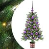 vidaXL Christmas Tree with 150 LEDs with Stand Green 90 cm PE