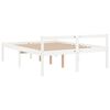 vidaXL Senior Bed without Mattress White 120x200cm Solid Wood Pine