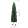 vidaXL Artificial Christmas Tree with 300 LEDs with Stand Green 180 cm