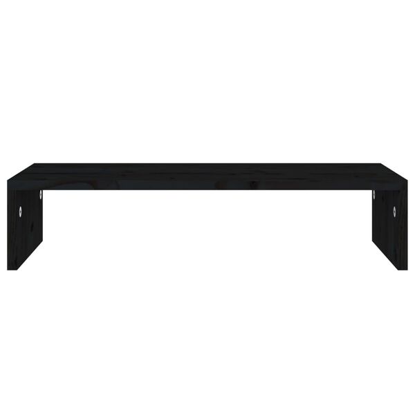 vidaXL Monitor Stand Black 60x23.5x12 cm Engineered Wood