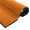 vidaXL Doormat Other Orange and Black 120 x 250 cm Polyamide and PVC