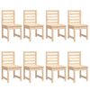 vidaXL 11 Piece Garden Dining Set Solid Wood Pine