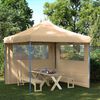 vidaXL Party Tent Folding Beige 292 x 292 x 315 cm Oxford Fabric