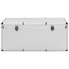 vidaXL Storage Cases 3 pcs Silver Aluminium