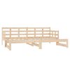 vidaXL Pull-out Day Bed without Mattress Solid Wood Pine 2x(90x190) cm