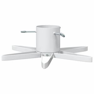 vidaXL Christmas Tree Stand 1.73 White 50 x 50 x 15.5 cm Steel