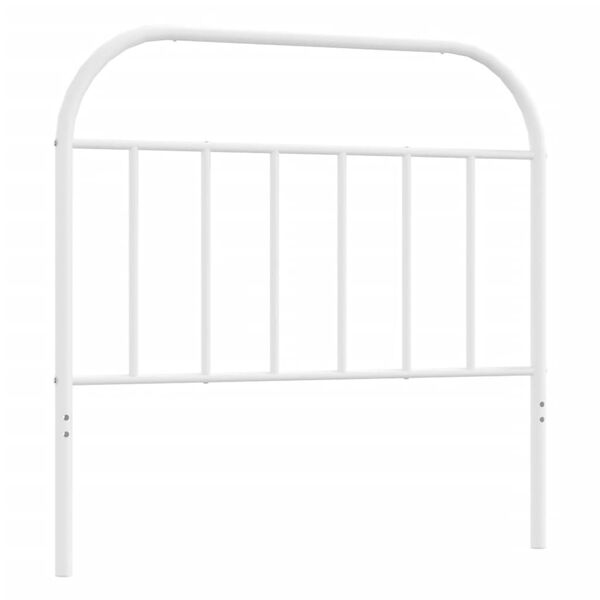 vidaXL Metal Headboard White 107 cm