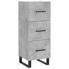 vidaXL Highboard Concrete Grey 34.5x34x180 cm Engineered Wood